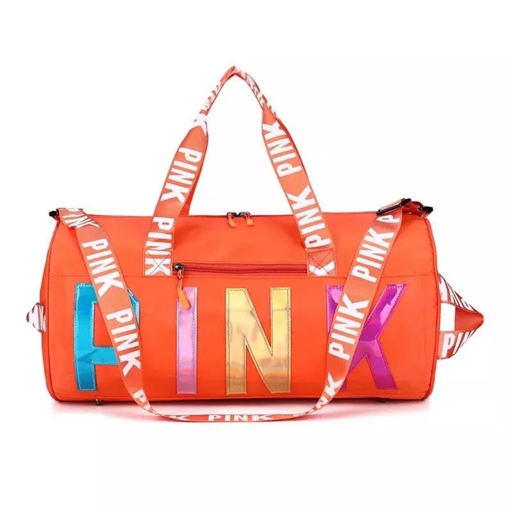 Orange🍊 PINK Waterproof Duffel Bag